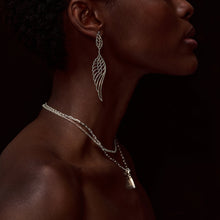 Load image into Gallery viewer, Large Angel Wings Earrings Sterling Silver - Karina Constantine Jewellery