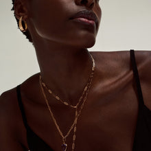 Load image into Gallery viewer, Gold Hoop Earrings 9-Karat Yellow Gold Circa 1980s - Karina Constantine