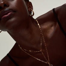 Load image into Gallery viewer, Gold Hoop Earrings 9-Karat Yellow Gold Circa 1980s - Karina Constantine