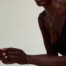Load image into Gallery viewer, Diamond Cross Bracelet 14-Karat Rose Gold - Karina Constantine Jewellery