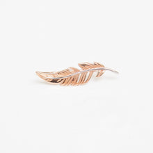 Load image into Gallery viewer, Feather Earring 14-Karat Rose, White Gold - Karina Constantine