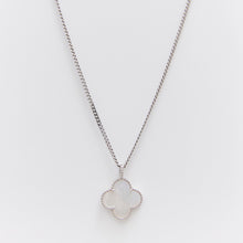 Load image into Gallery viewer, Four Leaf Clover Mother of Pearl Pendant Necklace Sterling Silver - Karina Constantine