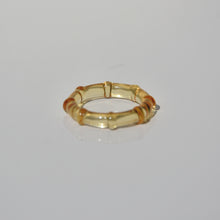 Load image into Gallery viewer, Lalique Amber Crystal Cabochon Ring