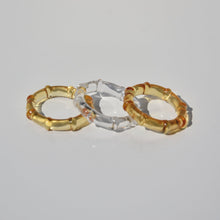 Load image into Gallery viewer, Lalique Amber Crystal Cabochon Ring
