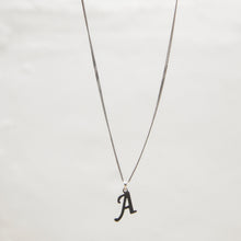 Load image into Gallery viewer, Letter "A" Pendant Sterling Silver Circa 1980s - Karina Constantine
