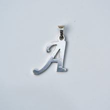 Load image into Gallery viewer, Letter "A" Pendant Sterling Silver Circa 1980s - Karina Constantine