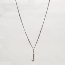Load image into Gallery viewer, Letter "J" Clip on Pendant Sterling Silver Circa 1980s - Karina Constantine