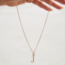 Load image into Gallery viewer, Letter "J" Pendant 9-Karat Gold Circa 1980s - Karina Constantine
