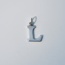 Load image into Gallery viewer, Letter "L" Pendant Sterling Silver Circa 1970s - Karina Constantine