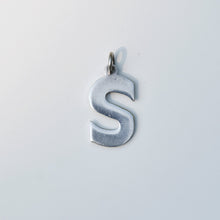 Load image into Gallery viewer, Letter "S" Pendant Sterling Silver Circa 1970s - Karina Constantine