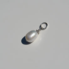 Load image into Gallery viewer, Pearl Drop Charm Pendant Sterling Silver