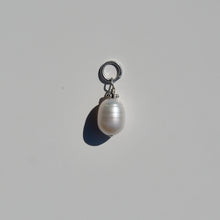 Load image into Gallery viewer, Pearl Drop Charm Pendant Sterling Silver