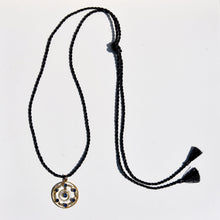Load image into Gallery viewer, Sapphire and Seed Pearl Pendant Necklace 9-Karat Gold -Karina Constantine