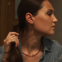 Load image into Gallery viewer, Diamond Cross Stud Earrings 14-Karat White Gold - Karina Constantine Jewellery
