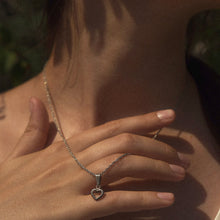 Load image into Gallery viewer, Open Heart Charm Necklace Sterling Silver - Karina Constantine Jewellery