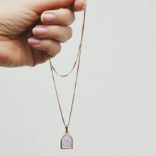 Load image into Gallery viewer, Amethyst Intaglio Icon Pendant 14-Karat Rose Gold - Karina Constantine jewellery