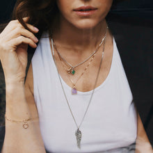 Load image into Gallery viewer, Amethyst Intaglio Icon Pendant 14-Karat Rose Gold - Karina Constantine jewellery