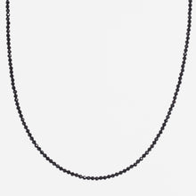 Load image into Gallery viewer, Black Spinel Beaded Gemstone Choker Sterling Silver - Karina Constantine Jewellery