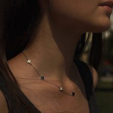 Load image into Gallery viewer, Lucky Clover Enamel Necklace Sterling Silver - Karina Constantine jewellery