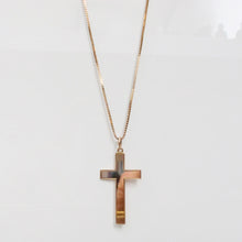 Load image into Gallery viewer, Cross Pendant 9-Karat Rose Gold Circa 1980s - Karina Constantine jewellery