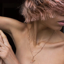 Load image into Gallery viewer, Hummingbird Pendant Necklace 14-Karat Rose Gold - Karina Constantine Jewellery