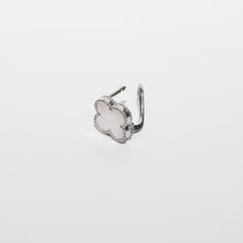 Load image into Gallery viewer, Four Leaf Clover Mother of Pearl Earrings Sterling Silver - Karina Constantine
