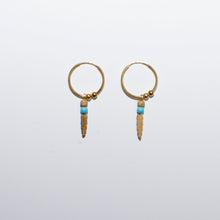 Load image into Gallery viewer, Dreamcatcher Hoop Earrings 9-Karat Yellow Gold