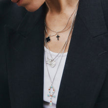 Load image into Gallery viewer, Egyptian Cross Pendant Necklace Sterling Silver - Karina Constantine jewellery