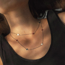 Load image into Gallery viewer, Lucky Clover Enamel Necklace Sterling Silver - Karina Constantine jewellery