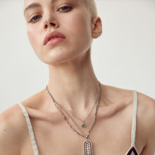 Load image into Gallery viewer, Evil Eye Charm Necklace Sterling Silver Circa 1960s - Karina Constantine jewellery