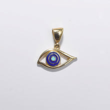 Load image into Gallery viewer, Evil Eye Pendant Charm 18-Karat Yellow Gold - Karina Constantine jewellery
