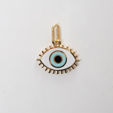 Load image into Gallery viewer, Evil Eye Pendant Charm 18-Karat Yellow Gold - Karina Constantine jewellery