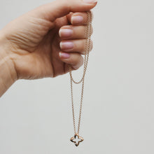 Load image into Gallery viewer, Floating Diamond Lucky Clover Charm Pendant 14-Karat Rose Gold - Karina Constantine jewellery