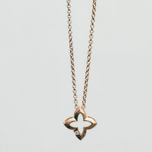 Load image into Gallery viewer, Floating Diamond Lucky Clover Charm Pendant 14-Karat Rose Gold - Karina Constantine jewellery