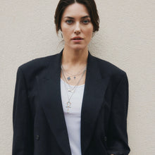 Load image into Gallery viewer, Four Leaf Clover Black Onyx Pendant Necklace Sterling Silver Karina Constantine jewellery