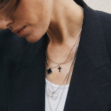 Load image into Gallery viewer, Four Leaf Clover Mother of Pearl Necklace Sterling Silver - Karina Constantine jewellery