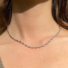 Load image into Gallery viewer, Flower Chain Necklace Sterling Silver Circa 1970s - Karina Constantine Jewellery