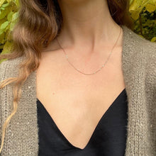 Load image into Gallery viewer, Gold Short Flat Link Cable Chain Necklace 14-Karat Rose Gold - Karina Constantine jewellery