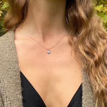 Load image into Gallery viewer, Evil Eye Pendant Necklace 14-Karat Rose Gold - Karina Constantine Jewellery