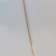 Load image into Gallery viewer, Gold Short Beaded Chain Necklace 14-Karat Rose Gold