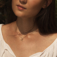 Load image into Gallery viewer, Hummingbird Pendant Necklace 14-Karat Yellow Gold - Karina Constantine Jewellery
