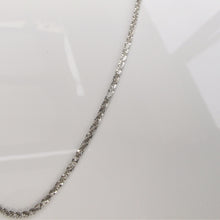 Load image into Gallery viewer, Silver Glitter Margarita Twisted Rock Chain Necklace Sterling Silver - Karina Constantine jewellery