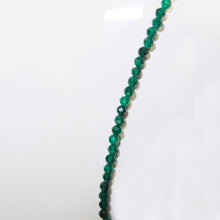 Load image into Gallery viewer, Green Agate Beaded Gemstone Necklace Sterling Silver - Karina Constantine jewellery