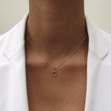 Load image into Gallery viewer, Letter “C” Pendant Charm 14-Karat Rose Gold - Karina Constantine Jewellery