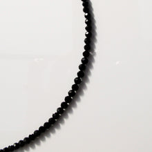 Load image into Gallery viewer, Black Spinel Beaded Gemstone Choker Sterling Silver - Karina Constantine Jewellery