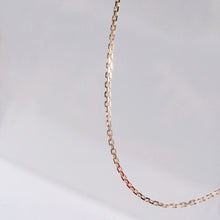 Load image into Gallery viewer, Gold Short Diamond Cable Chain 14-Karat Rose Gold - Karina Constantine jewellery