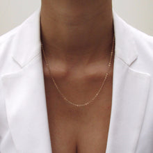 Load image into Gallery viewer, Gold Medium Flat Link Cable Chain 14-Karat Rose Gold - Karina Constantine Jewellery