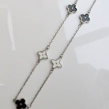 Load image into Gallery viewer, Lucky Clover Enamel Necklace Sterling Silver - Karina Constantine jewellery