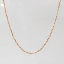 Load image into Gallery viewer, Gold Short Rope Chain Necklace 14-Karat Rose Gold - Karina Constantine Jewellery