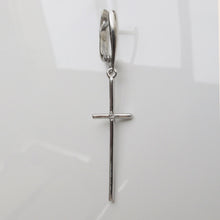 Load image into Gallery viewer, Cross Dangle Earrings Sterling Silver - Karina Constantine jewellery